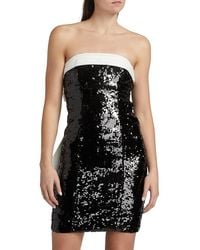 Alice + Olivia - Sibella Sequined Bow Minidress - Lyst
