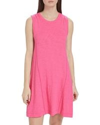 ATM - Slub Cotton Jersey Minidress - Lyst