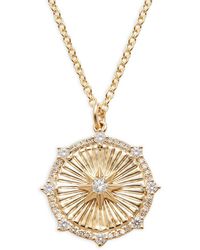 Saks Fifth Avenue - 14k Yellow Gold & 0.3 Tcw Diamond Star Pendant Necklace - Lyst