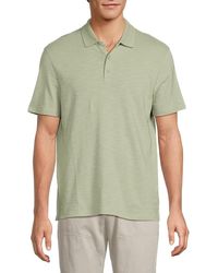 Vince - Solid Short Sleeve Polo - Lyst