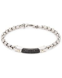 Effy - Sterling Silver & Black Spinel Link Bracelet - Lyst