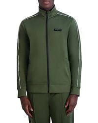Karl Lagerfeld - Slim Fit Contrast Stripe Zip Up Jacket - Lyst