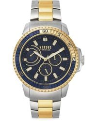 Versus - Aberdeen Ext. 45Mm Stainless Steel Two-Tone Chronograph Bracelet Watch - Lyst