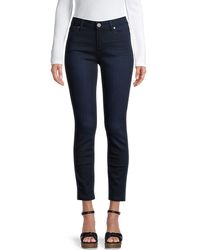 PAIGE Verdugo Mid-rise Cropped Ultra Skinny Jeans - Blue