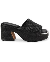DKNY - Desirae Textured Platform Sandals - Lyst