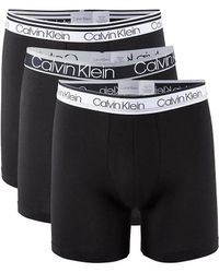 Calvin Klein 3-pack Logo Boxer Briefs - Black