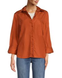 Twp - Solid High Low Shirt - Lyst