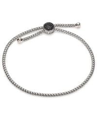 John Hardy - Classic Chain Sterling, Treated Sapphire & Spinel Bolo Bracelet - Lyst