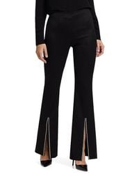 Alice + Olivia - Rhinestone Stretch Boot-Cut Pants - Lyst