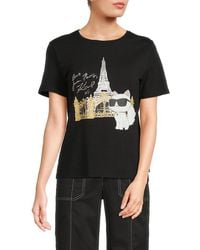 Karl Lagerfeld - Karl And Choupette T-Shirt - Lyst