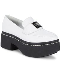 Opening Ceremony Leather Platform Loafers - White