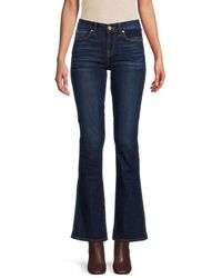 7 For All Mankind Kimmie Mid Rise Flare Jeans - Blue