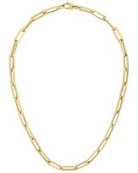 Saks Fifth Avenue - 14k Yellow Gold Paper Clip Chain Necklace - Lyst