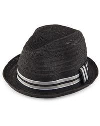 Bruno Magli - Paper Fedora Hat - Lyst