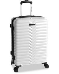 Vince Camuto Avery 20-inch Expandable Hard-sided Spinner Suitcase - White