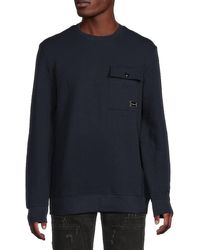 Karl Lagerfeld - Chevron Textured Sweatshirt - Lyst