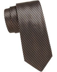 Canali - Neat Silk Tie - Lyst