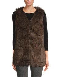 Surell - Faux Fur Vest - Lyst