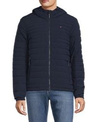 Tommy jeans hooded hot sale down overhead puffer jacket