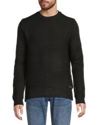 Buffalo David Bitton - Warrin Textured Crewneck Pullover Sweater - Lyst