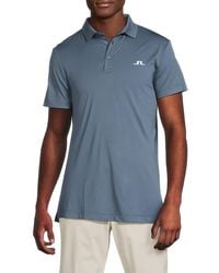 J.Lindeberg - J. Lindeberg Logo Spread Collar Polo Shirt - Lyst
