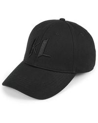 Karl Lagerfeld - Logo Cotton Baseball Cap - Lyst