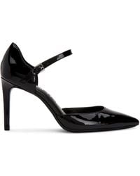 calvin klein brandy suede & leather stiletto