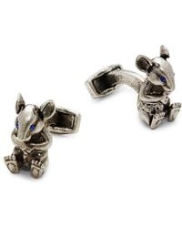 Tateossian - Rt Oxidized & Mouse Cufflinks - Lyst