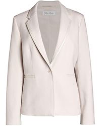 Max Mara Palude Leather-trim Blazer - Multicolour