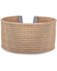 Alor - Essential Cuffs Goldtone & Stainless Steel Cable Bracelet - Lyst