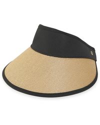 Cole Haan - Straw Visor With Contrast Band - Lyst