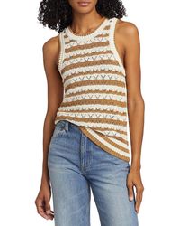 Veronica Beard - Jerelle Striped Knit Tank Top - Lyst