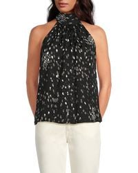 Ramy Brook - Lori Foil Dot Gathered Top - Lyst