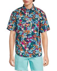 Tommy Bahama - 'Tortola Fuego Floral Print Shirt - Lyst