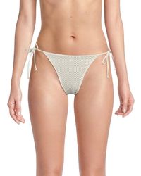 WeWoreWhat - Embellished Tie Bikini Bottoms - Lyst