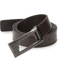 Elemental Belts Brown Leather Braided Belt for Men