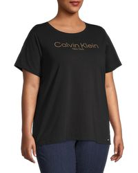 Calvin Klein Plus Logo T-shirt - Black