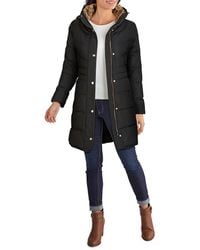 Cole Haan - Faux Fur Trim Down Puffer Jacket - Lyst