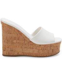 Guess Cork Wedge Sandals - White