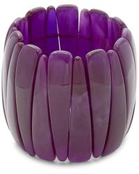 Kenneth Jay Lane - Resin Stretch Cuff Bracelet - Lyst
