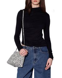 Walter Baker - Celia Rib-Knit Shirred Top - Lyst