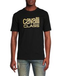 Class Roberto Cavalli - 'Logo Graphic Tee - Lyst