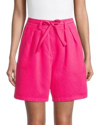 ROSSO35 - Garment Dyed Pinched Bermuda Shorts - Lyst