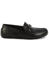 Cole Haan - Grand. Os Wyatt Leather Bit Loafers - Lyst