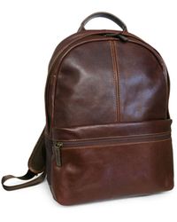 boconi leather backpack