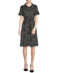 Karl Lagerfeld - Whimsical Print Belted Shirtdress - Lyst