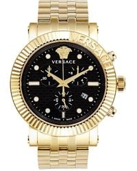 Versace - V-Chrono Classic Ip Bracelet Watch/45Mm - Lyst