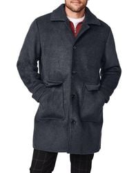 Bernardo - Longline Wool Blend Overcoat - Lyst