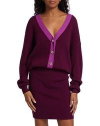Ramy Brook - Andrea V-Neck Mini Sweater Dress - Lyst
