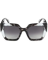 Just Cavalli - 53mm Square Cat Eye Sunglasses - Lyst